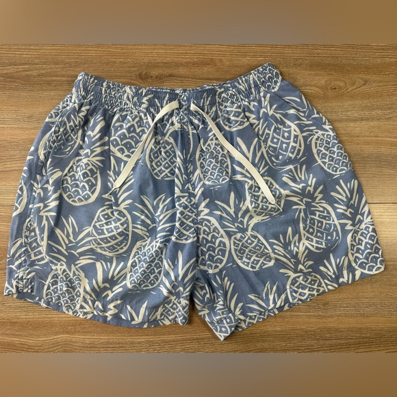 Chubbies Classic Swim Trunks Mens L The Thigh Napples Pineapple Mesh Lined 5.5” - Picture 1 of 11
